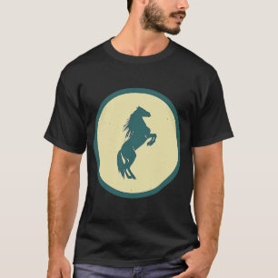 Retro Horse Wilde Dier T-shirt