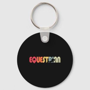 Retro Horseback Riding Horse Lover Equestr Sleutelhanger