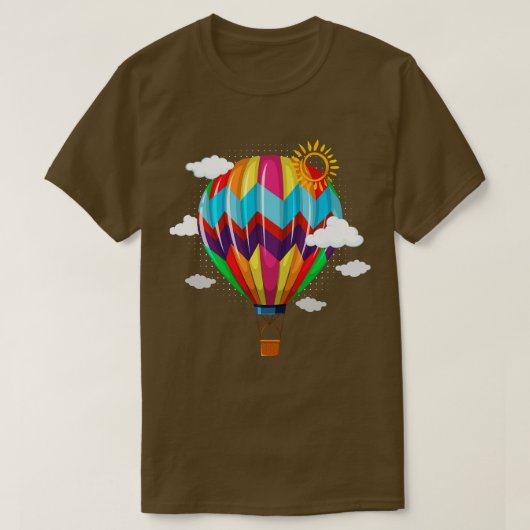 Retro Hot Air-ballon T-shirt (Design voorkant)