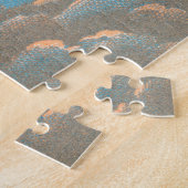  Retro Hot Air Ballon Uitzicht eerste ballon Legpuzzel (Zijkant)