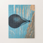  Retro Hot Air Ballon Uitzicht eerste ballon Legpuzzel (Verticaal)