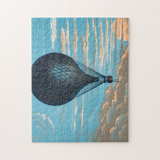  Retro Hot Air Ballon Uitzicht eerste ballon Legpuzzel (Verticaal)