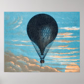  Retro Hot Air Ballon Uitzicht eerste ballon Poster (Voorkant)
