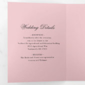 Retro hot-Air ballonhuwelijk Drieluik Uitnodiging (Binnenzijde eerst)