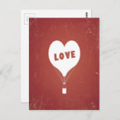 Retro  Hot Air ballonpatroon Briefkaart (Voorkant / Achterkant)