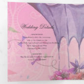 Retro hot-air ballonvaarding drieledig binnenvlie drieluik uitnodiging (Binnenzijde eerst)