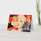 Retro Hot Birthday Kaart (Voorkant)