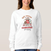 Retro Hot Cacao en Kerst Films Sweatshirt (Voorkant)