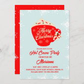 Retro Hot Cocaca Snowflakes kerstfeest Kaart (Voorkant / Achterkant)