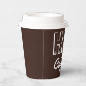 Retro Hot Coffee Papieren Bekers (Rechts)