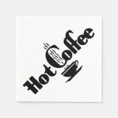 Retro Hot Coffee Servetten (Voorkant)
