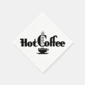 Retro Hot Coffee Servetten (Hoek)
