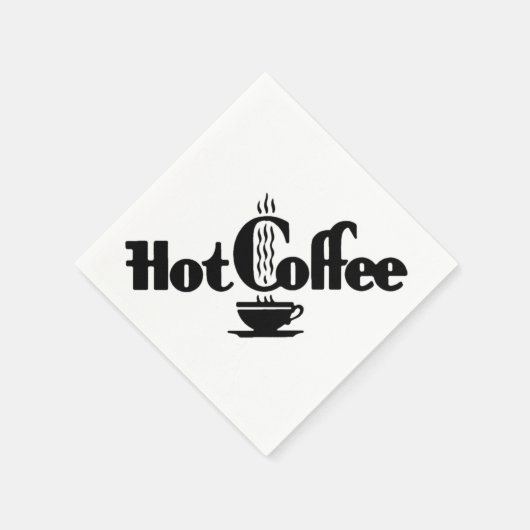 Retro Hot Coffee Servetten (Hoek)