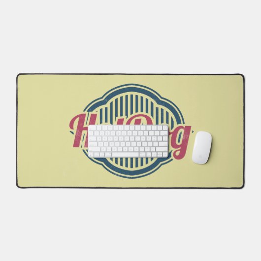 Retro Hot Dog Label Designer Bureaumat (Keyboard & Muis)