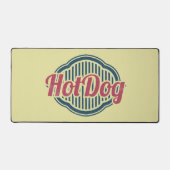 Retro Hot Dog Label Designer Bureaumat (Voorkant)