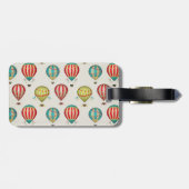 Retro Hot Hair-ballonnen Bagagelabel (Achterkant horizontaal)