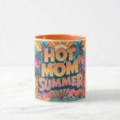 Retro Hot Mom Zomerpalmbomen Moederdag Mok (Midden)