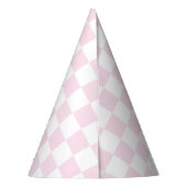 Retro Hot Pink Groovy One-cheque Feesthoedjes (Achterkant)