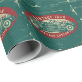 Retro Hot Rod Cadeaupapier (Rol Hoek)