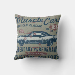 Retro Hot Rod Kussen