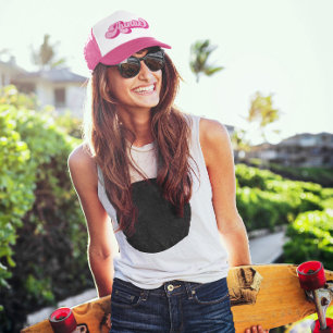 Retro Hot Roze Tante Trucker Pet
