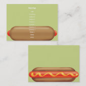 Retro Hotdog - Chubby Visitekaartje (Voorkant / Achterkant)