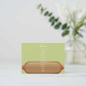 Retro Hotdog - Chubby Visitekaartje (Staand voorkant)