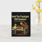 Retro Houd de zaklamp nog steeds domme auto fixere Kaart (Gele Bloem)