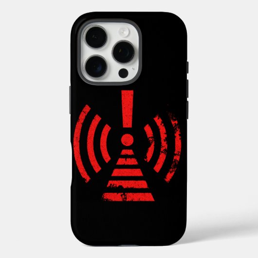 Retro Houd Energie Waarschuwingssymbool Case-Mate iPhone Case (Achterkant)