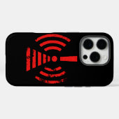 Retro Houd Energie Waarschuwingssymbool Case-Mate iPhone Case (Achterkant (horizontaal))
