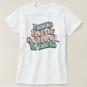 Retro Houd Homeschool Raar Klassiek Gesprek T-shirt