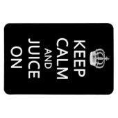 Retro Houd Kalm en Sap Op Zwarte Magneet (Horizontaal)