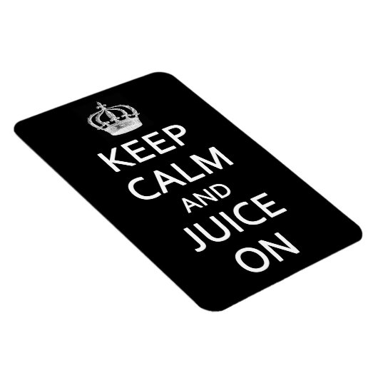 Retro  Houd Kalm en Sap Op Zwarte Magneet (Rechterzijde)