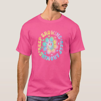 Retro houdt kweekende glimlach Inspirerend Positi T-shirt