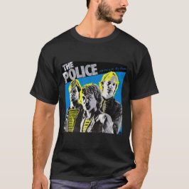 Retro houdt van muziekcadeautje voor politie t-shirt