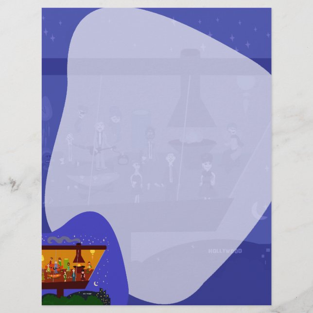 Retro House Party Fun Jet set Art Design (Voorkant)