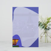 Retro House Party Fun Jet set Art Design Briefpapier (Staand voorkant)
