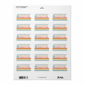 Retro House Real Estate Company Retouradres Etiket (Full Sheet)