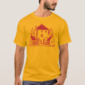 Retro House Rubber Stamp T-shirt (Voorkant)