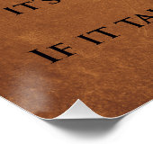 Retro House Rules of Kindness on Rusty Metal Perfect Poster (Hoek)