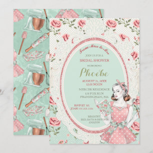 Retro  Houseechtgenote 50's Vrijgezellenfeest Kaart