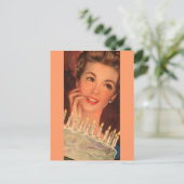 Retro Houseechtgenote Birthday Briefkaart (Staand voorkant)