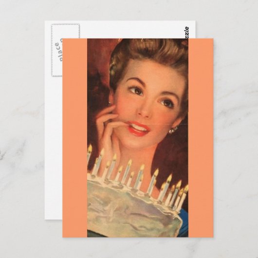 Retro Houseechtgenote Birthday Briefkaart (Voorkant / Achterkant)