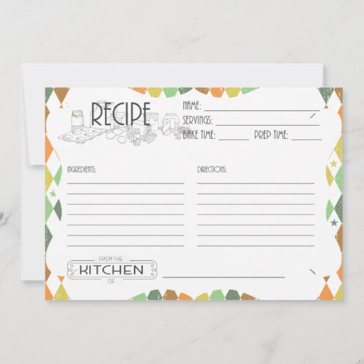 Retro Houseechtgenote Bridal Shower Kaart (Achterkant)