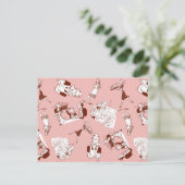 Retro Houseechtgenote Briefkaart (Staand voorkant)