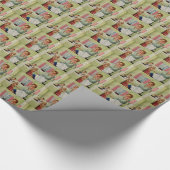 Retro Houseechtgenote Cadeaupapier (Hoek)
