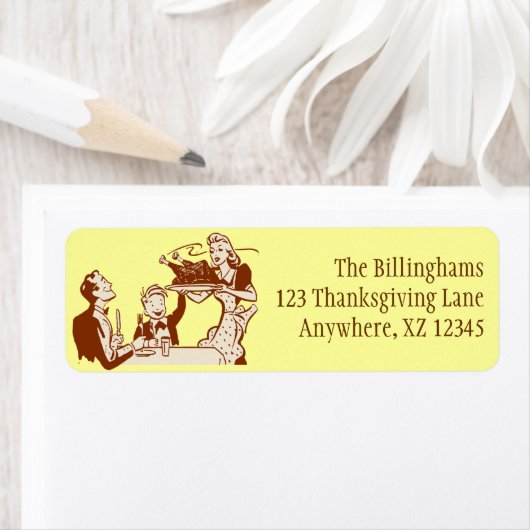 Retro Houseechtgenote Etiket (Insitu)