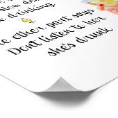 Retro Houseechtgenote Funny Quote Drink Poster (Hoek)