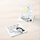 Retro Houseechtgenote Funny Tequila Coffee Pep Quo Kartonnen Onderzetters (Insitu)