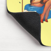 Retro Houseechtgenote Humor Pin-up girl Muismat (Hoek)